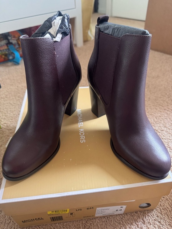 Michael Kors Shoes - Michael Kors Barolo Leather Ankle Booties. Sold out color.